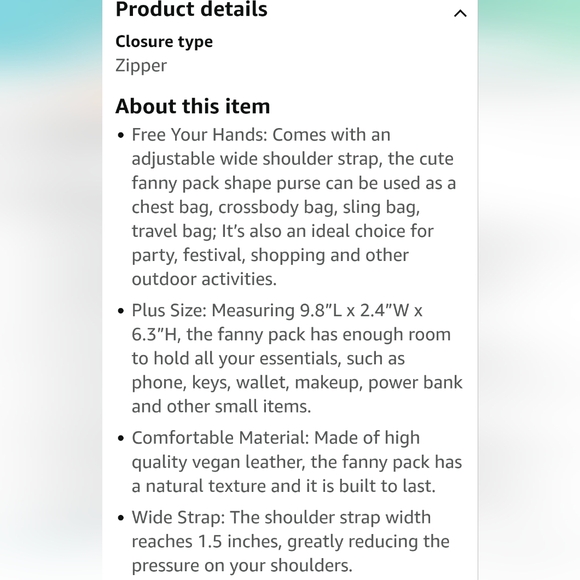 Yumita Crossbody w/ Adjustable Straps - Picture 5 of 7